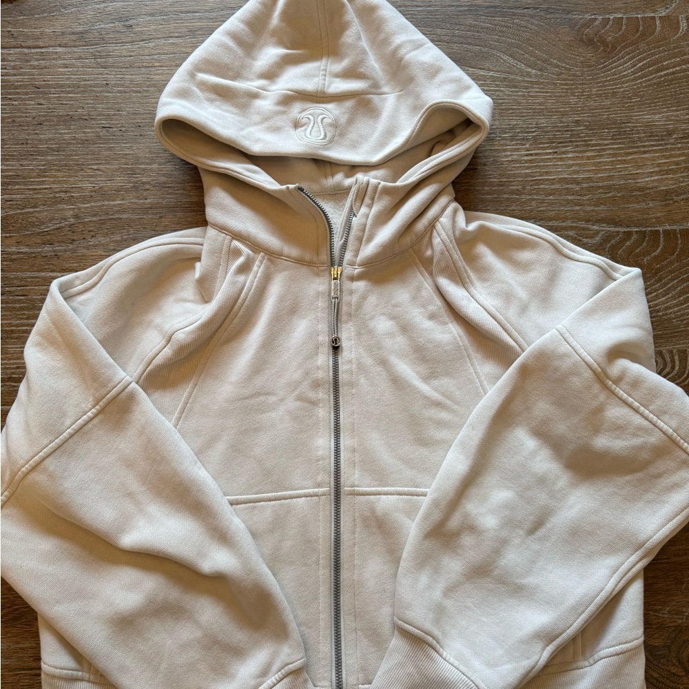Lululemon Bone Zip-Up Hoodie